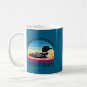 Lustiger dummer kanadischer Wolf Vogel sarkastisch Kaffeetasse (Links)
