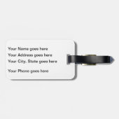 Lustiger dummer Leute-Gepäckanhänger Gepäckanhänger (Rückseite horizontal)