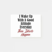 Lustiger Dummheits-Entwurfs-gute Post-it Klebezettel (Vorderseite)