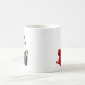 Lustiger Dump-Trumpf-politische Cartoon-Kunst Kaffeetasse (Mittel)