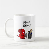 Lustiger Dump-Trumpf-politische Cartoon-Kunst Kaffeetasse (Links)