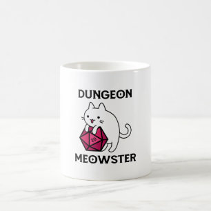 Lustiger Dungeon-Meister-Katze Kaffeetasse
