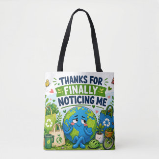 Lustiger Earth Day Öko-Grafik Tasche