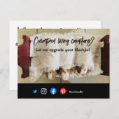 lustiger echter Anwesen Postkarte verkrampfter leb (Vorne/Hinten)