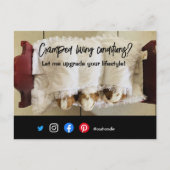 lustiger echter Anwesen Postkarte verkrampfter leb (Vorderseite)