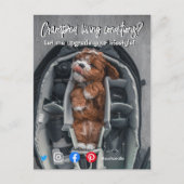 lustiger echter Anwesen Postkarte verkrampfter leb (Vorderseite)