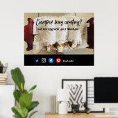 lustiger echter Anwesen Postkarte verkrampfter leb Poster (Heimbüro)