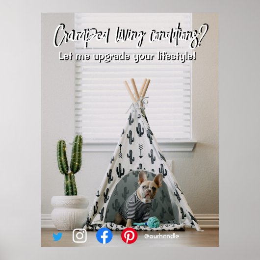 lustiger echter Anwesen Postkarte verkrampfter leb Poster (Vorne)