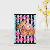 Lustiger Ed A Dumpling Süße Dumpling Kinder Mädche Karte (Gelbe Blume)