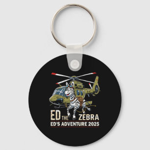 Lustiger Ed Der Zebra 2025 Abenteuer Retro Vintage Schlüsselanhänger