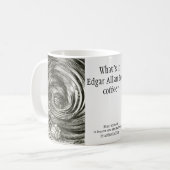 Lustiger Edgar Allan Poe-Strudel-Kaffee Rackham Kaffeetasse (Vorderseite Links)
