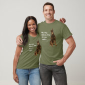 Lustiger Ehefrau-T - Shirt des Dobermann-V (Unisex)