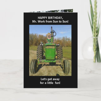 Lustiger Ehemann-/Bauers-Geburtstag Karte