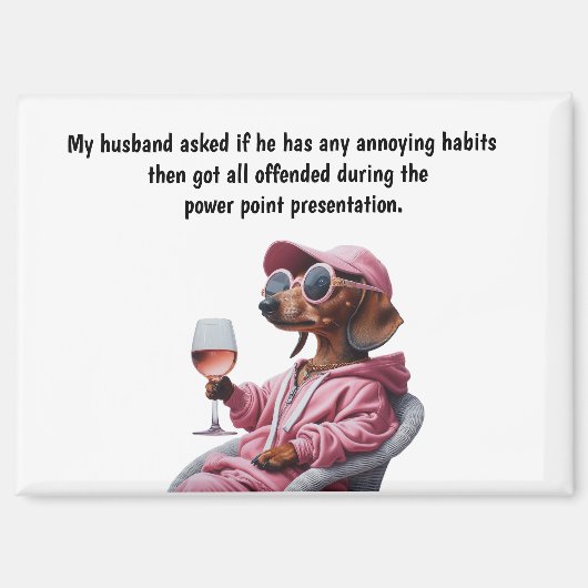 Lustiger Ehemann Humor Magnet (Vorderseite)