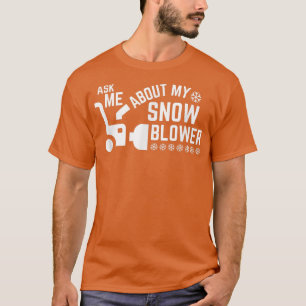 Lustiger Ehemann Papa Neuer Schneefräser Winterwet T-Shirt