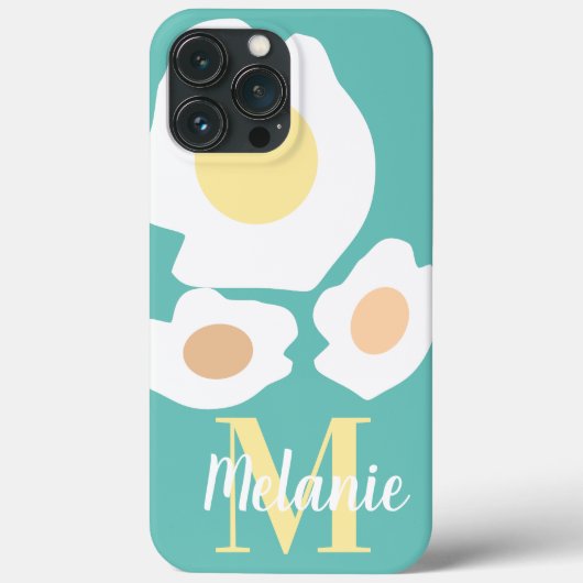 Lustiger Ei-Muster-Name Case-Mate iPhone Hülle (Rückseite)