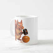 Lustiger Eichhörnchen-Becher mit Hammer Kaffeetasse (Vorderseite Links)