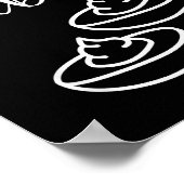 Lustiger Eier-Daddy Poster (Ecke)