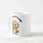 Lustiger Eierverteidiger Kaffeetasse (Vorderseite Links)