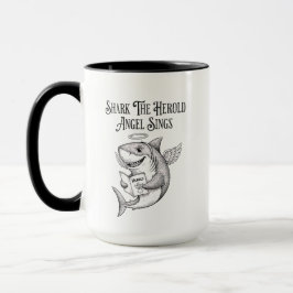 Lustiger eigenartiger Hai The Harold Engel singt W Tasse