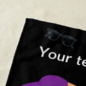 Lustiger ein Sonnenbad nehmender Mädchen-Entwurf Strandtuch (Beispiel)