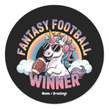 Lustiger Einhorn Fantasy Football Gewinner 2025 St