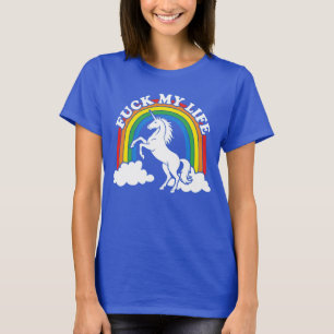 Lustiger Einhorn Sarkastischer Meme-Liebhaber Kawa T-Shirt