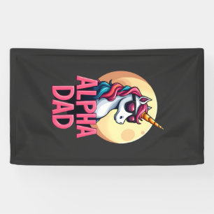 Lustiger Einhorn-Vater Laufey Männer Vatertag Weih Banner