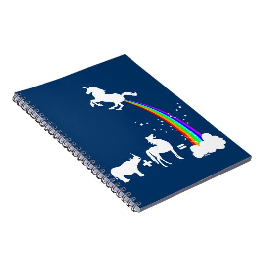 Lustiger Einhornursprung Notizblock (Rechte Seite)