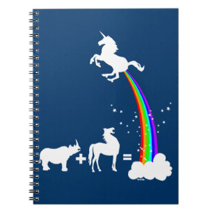 Lustiger Einhornursprung Notizblock