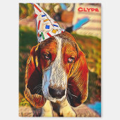 Lustiger einzigartiger benutzerdefinierter Clyde-H Magnet (Vorderseite)