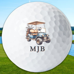 Lustiger einzigartiger Golfwagen mit individuellem Golfball