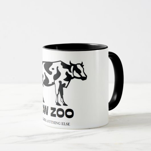 Lustiger einzigartiger Kuh-Zoo ist Tmere noch Tasse (VorderseiteRechts)
