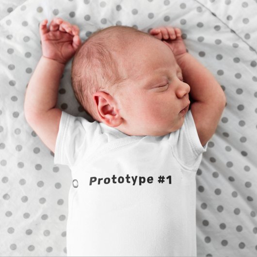 Lustiger Einzigartiger Prototyp #1 Baby Strampler