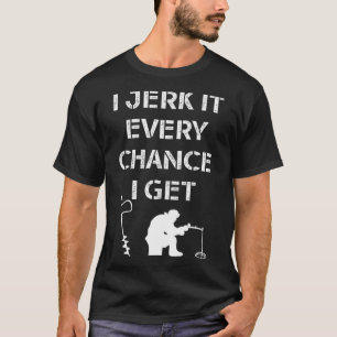 Lustiger Eisangler-Spruch für gefrorene Seefischer T-Shirt