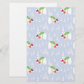 lustiger Eisbär santa Briefpapier (Vorne/Hinten)