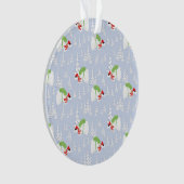 lustiger Eisbär santa Ornament (Vorderseite)
