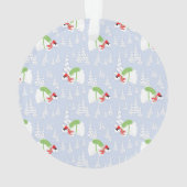 lustiger Eisbär santa Ornament (Rückseite)