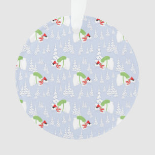 lustiger Eisbär santa Ornament