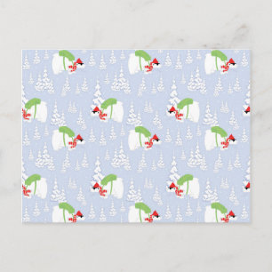 lustiger Eisbär santa Postkarte