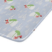 lustiger Eisbär santa Schneidebrett (Ecke)