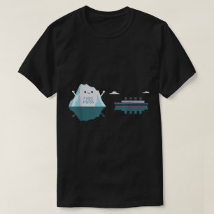 Lustiger Eisberg Free Hugs Meme Design T-Shirt