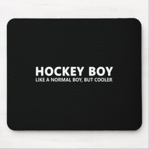 Lustiger Eishockey-Junge Hockey-Sohn Mousepad
