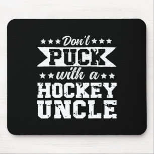 Lustiger Eishockey-Onkel Eishockeyspieler Onkel Mousepad