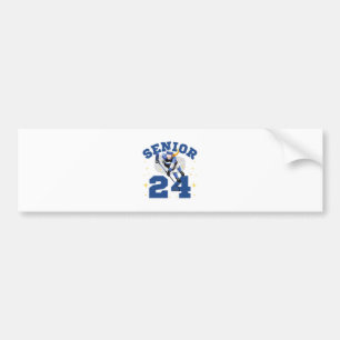Lustiger Eishockey Senior 2024 Autoaufkleber