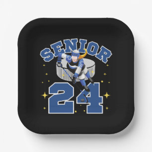 Lustiger Eishockey Senior 2024 Pappteller