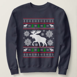 LUSTIGER ELCH HÄSSLICHER WEIHNACHTSPULLI WEIHNACHT SWEATSHIRT