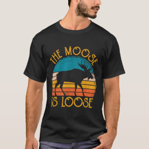 Lustiger Elch ist loses Tierbekleidung T-Shirt