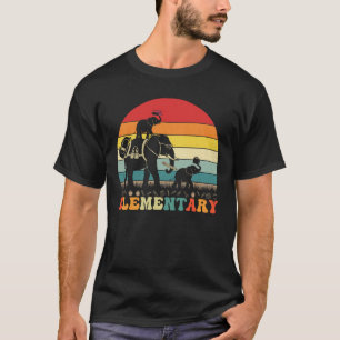Lustiger Elefant Grundschule Zurück zur Schule Leh T-Shirt