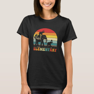 Lustiger Elefant Grundschule Zurück zur Schule Leh T-Shirt